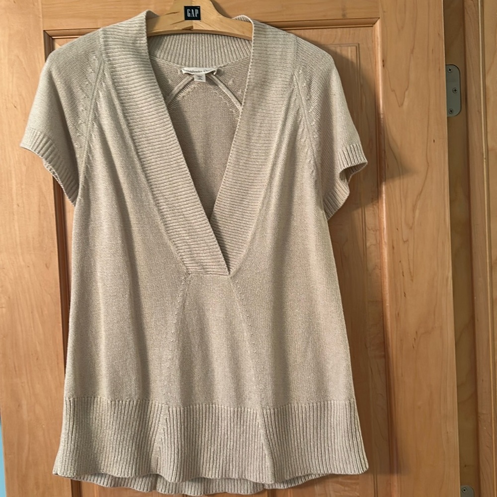 Coldwater Creek short sleeve sweater- size M